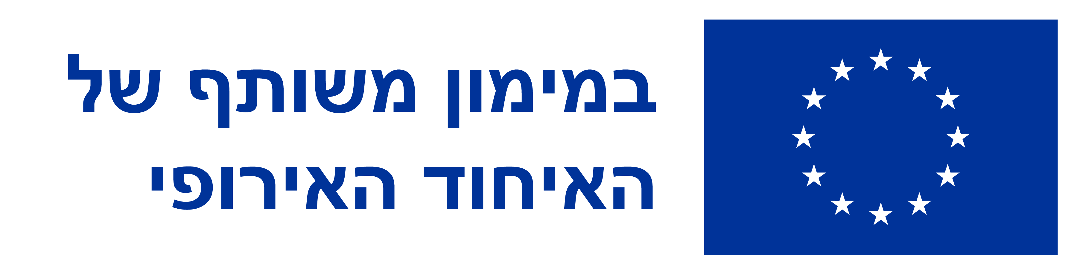 Logo Co-funded by the EU in Hebrew